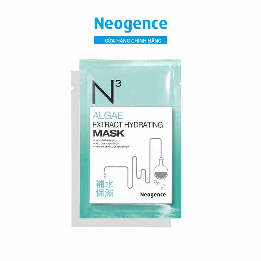 [Mã BMLTB35 giảm đến 35K đơn 99K] Mặt nạ Neogence N3 dưỡng ẩm tăng đàn hồi cho da chiết xuất Tảo biển - 1 miếng x 30ml