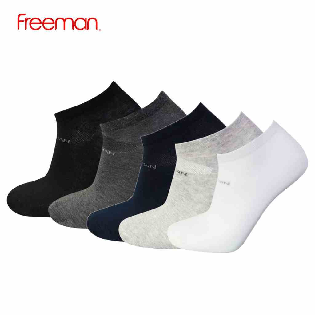 [Mã BMLTA35 giảm đến 35K đơn 99K] [Combo 5 đôi] Tất cổ ngắn chất liệu cotton FREEMAN