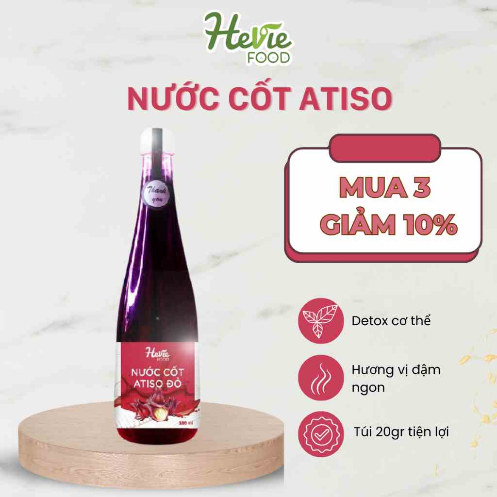 Nước cốt hoa Atiso đỏ 500ml HeVieFood