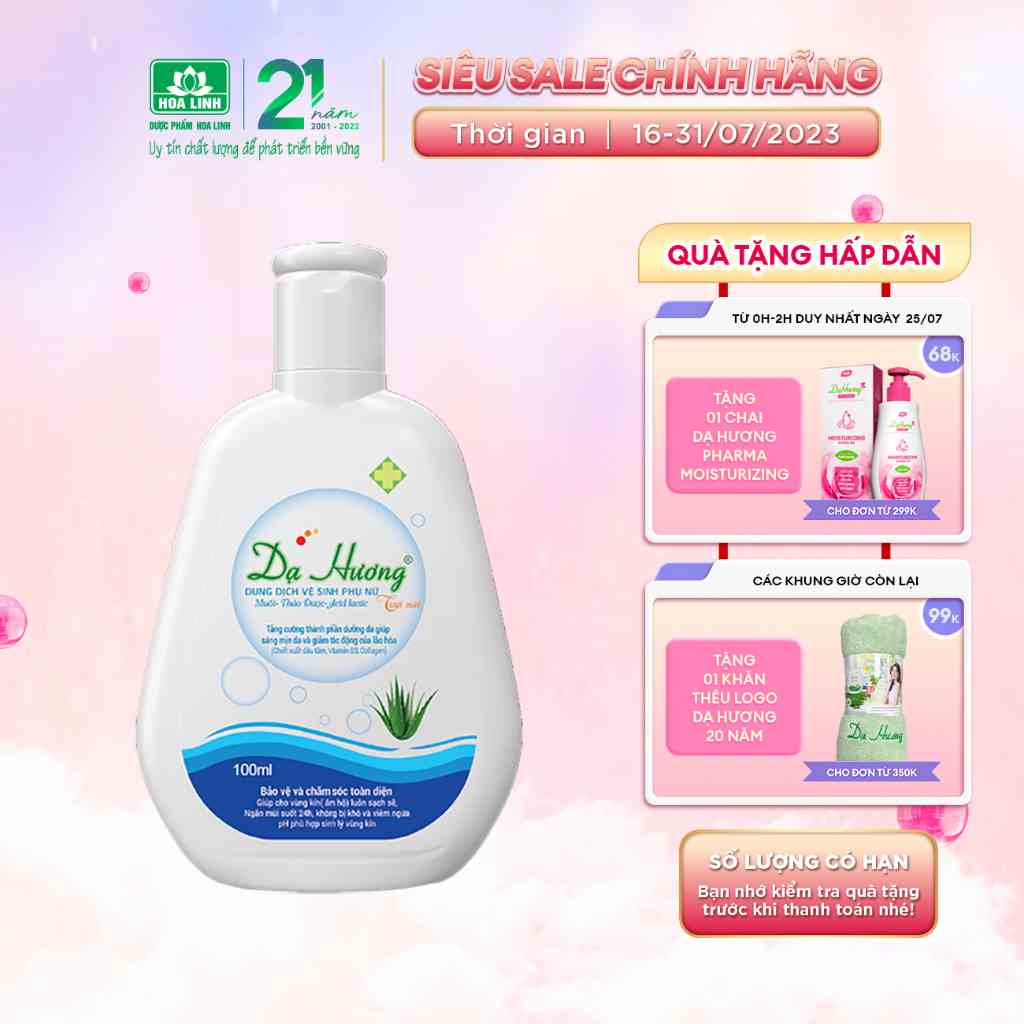 Dung dịch vệ sinh phụ nữ Dạ Hương 100ml