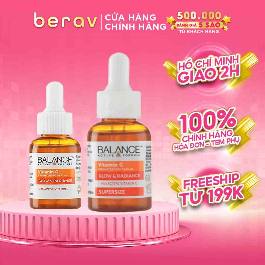 Serum Balance Vitamin C Trắng Da, Mờ Thâm Balance Active Formula Brightening 30ml