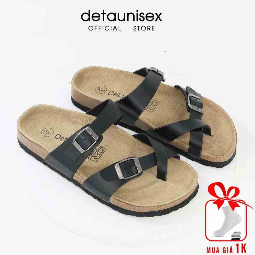 Dép Birken Đế Trấu Xỏ Ngón thời trang nam nữ DETAUNISEX - DETA22