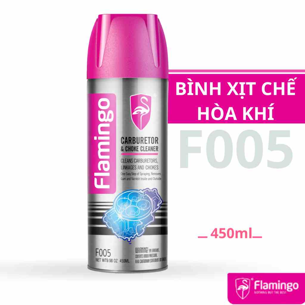 [Mã BMLTB35 giảm đến 35K đơn 99K] Bình Xịt Chế Hòa Khí Flamingo F005 450ml - Hãng Phân Phối Chính Thức