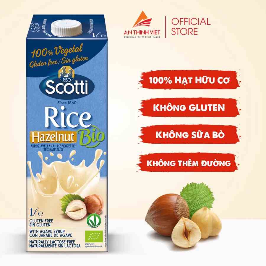 Sữa Gạo Hạt Phỉ Hữu Cơ Riso Scotti - ORGANIC Rice Hazelnut Drink - 1L