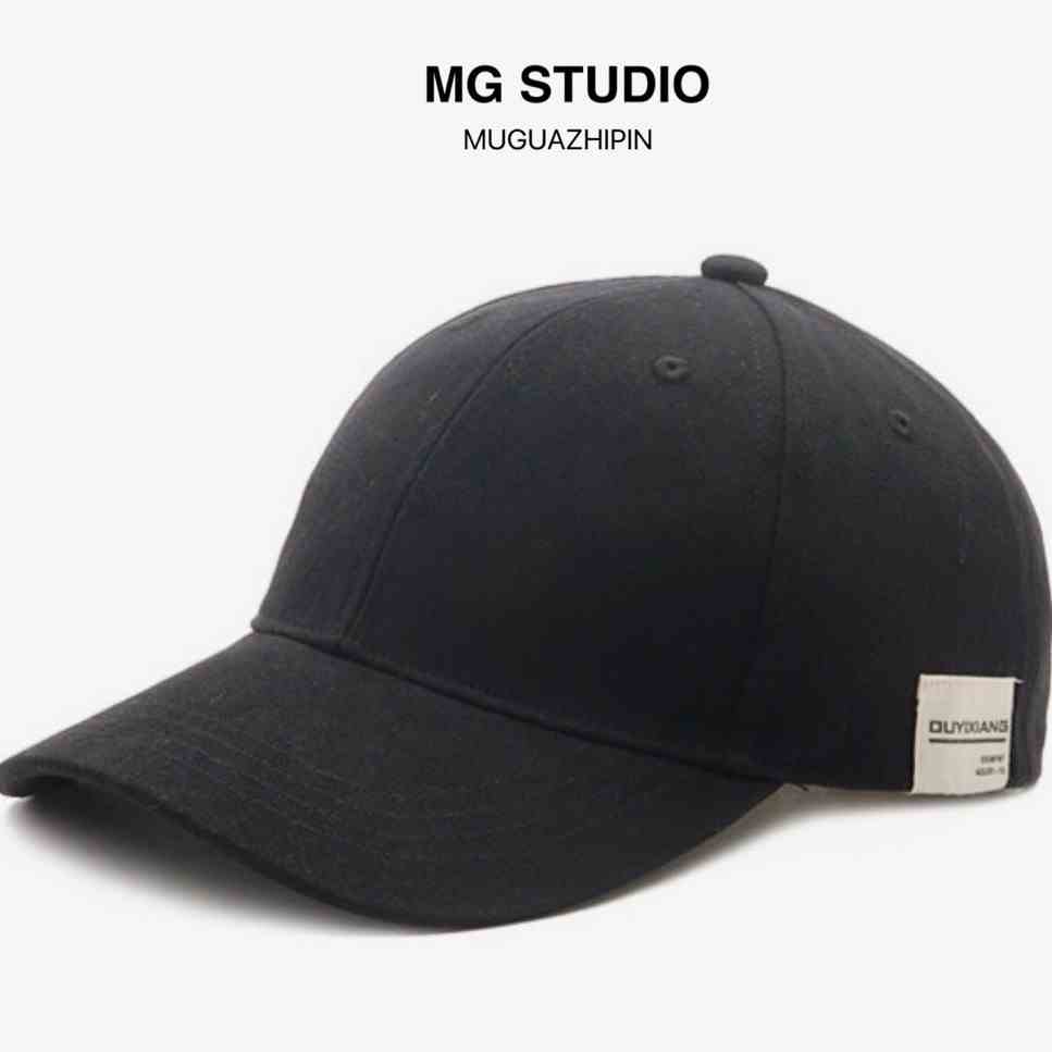 Mũ Lưỡi Trai MG STUDIO Đính Nhãn Vải Thêu Chữ Cái Thời Trang