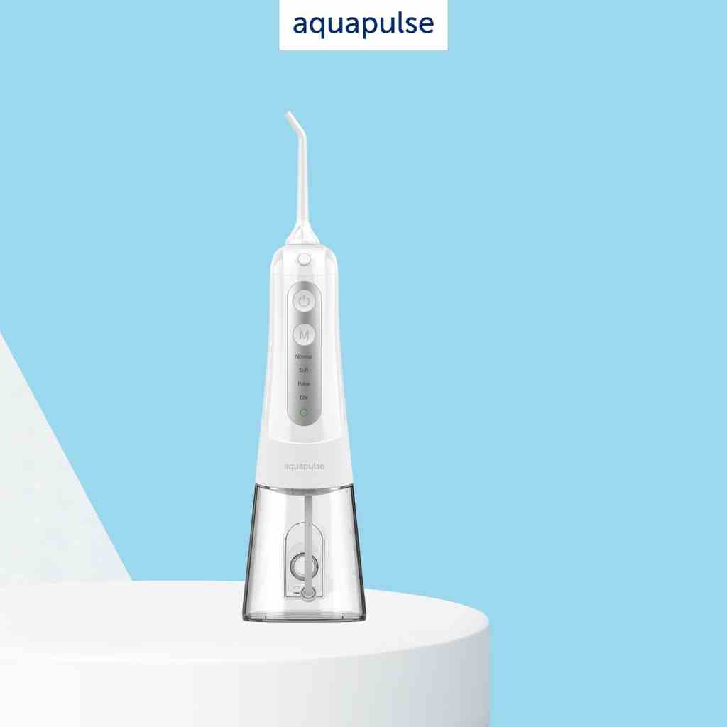 Máy tăm nước Aquapulse A800 Oral Irrigator cầm tay 300ml, 4 chế độ đa năng, chống nước IPX7