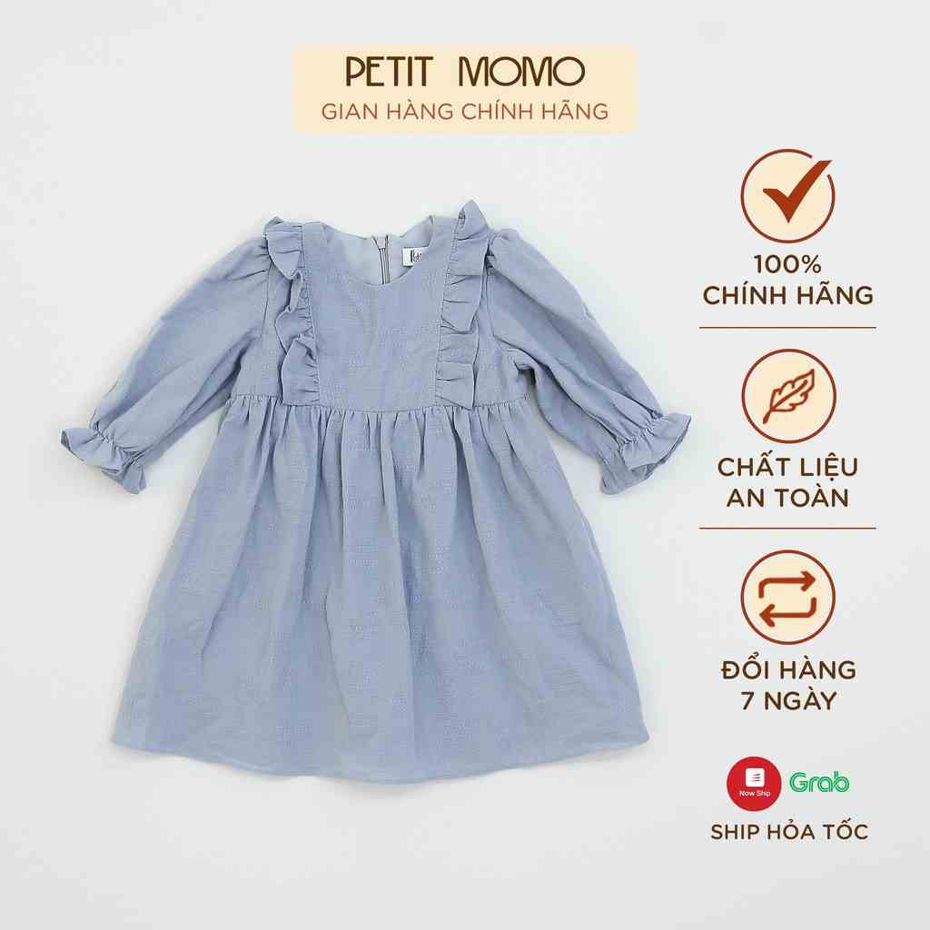 Váy Bé Gái Dài Tay PETIT MOMO Dáng Xòe Bèo Ngực Cho Bé Từ 16 tuổi H075