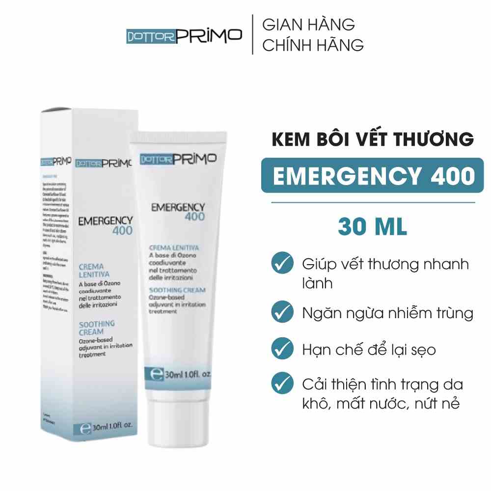 Kem Bôi Vết Thương DottorPrimo Emergency 400 (Chai 30ml)