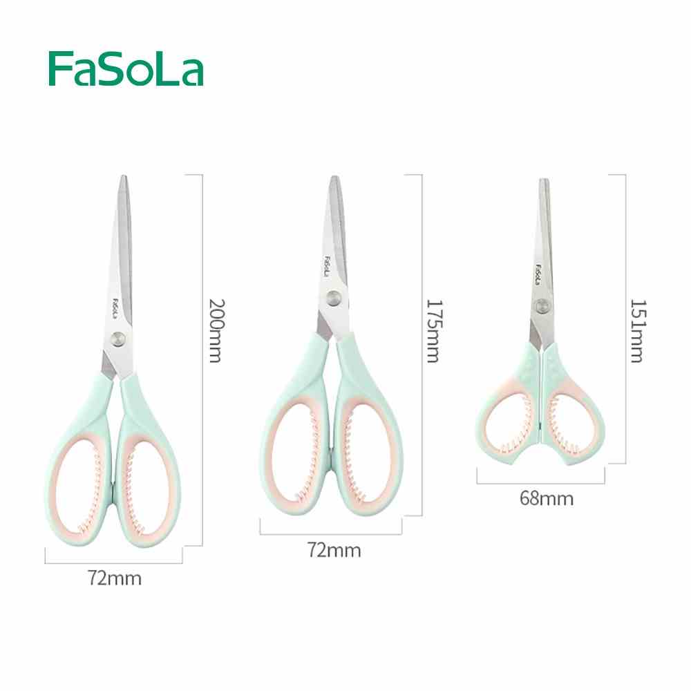 [Mã BMLTA35 giảm đến 35K đơn 99K] Kéo văn phòng lưỡi thép không gỉ 20cm FASOLA FSLPS-143