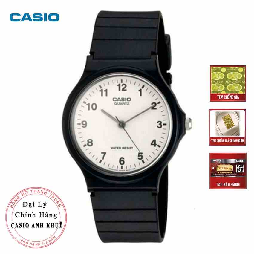 [Mã BMLTB200 giảm đến 100K đơn 499K] Đồng hồ Unisex Casio MQ-24-7BLDF dây nhựa