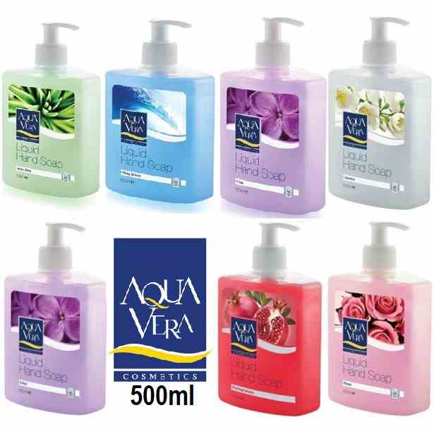 Combo 5 chai nước rửa tay aqua Vera các loại 500ml/1 chai