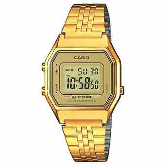 [Mã BMLTA35 giảm đến 35K đơn 99K] Đồng hồ nữ điện tử Casio chính hãng LA680WGA, dây kim loại