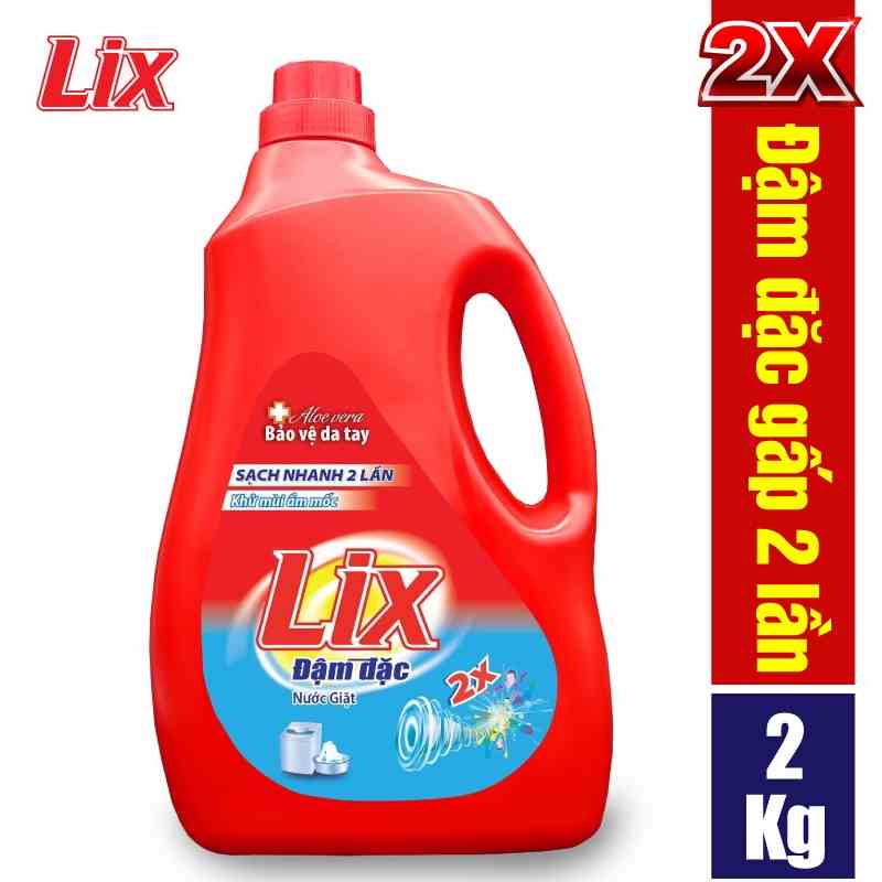 [Mã BMLTA35 giảm đến 35K đơn 99K] Nước giặt LIX đậm đặc hương hoa 2kg NG201