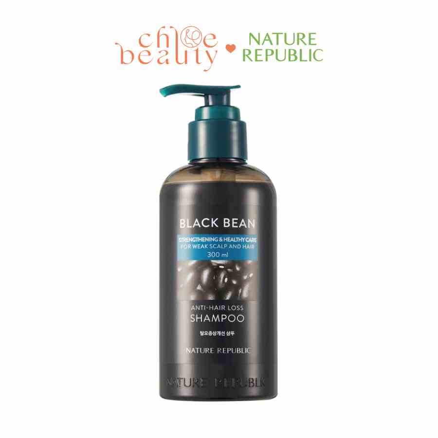 Dầu gội ngăn rụng tóc NATURE REPUBLIC Black Bean Anti Hair Loss Shampoo 300ml