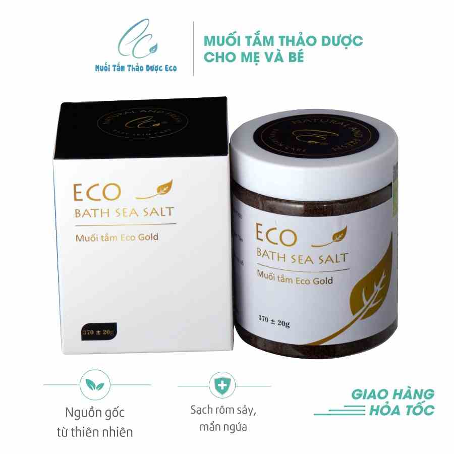 Combo 2 lọ muối tắm bé Sinh Dược Eco Gold 370g