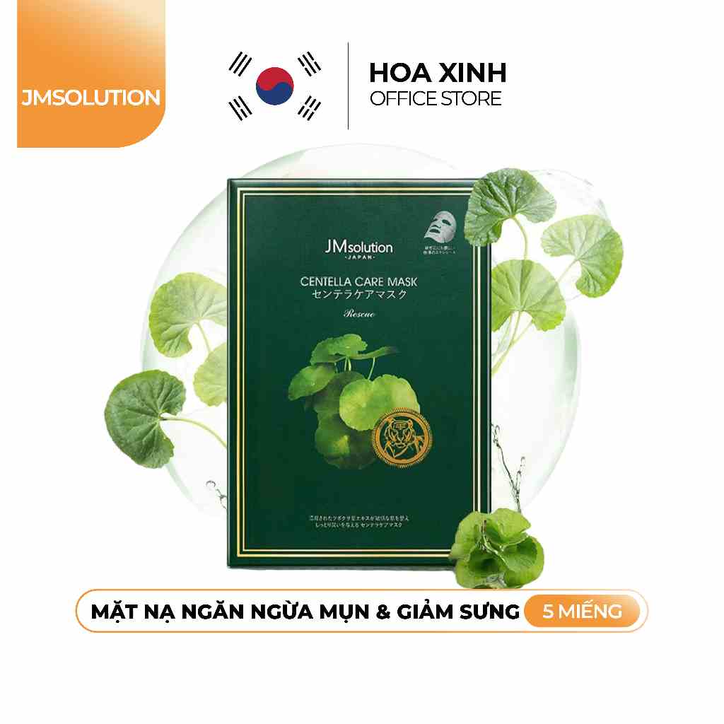 Mặt Nạ Dưỡng Cho Da Mụn JMsolution Centella Care (Japan) - (5 miếng)