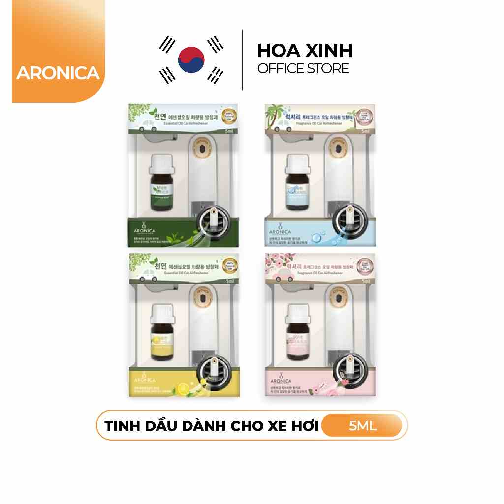 Tinh Dầu Cho Xe Hơi Hương Tự Nhiên Aronica Car Airfreshener 5ml