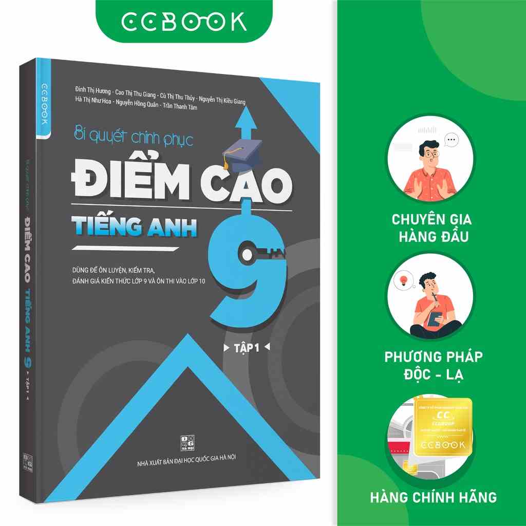 Sách - Bí quyết chinh phục điểm cao Tiếng Anh 9 Tập 1 - Tham khảo lớp 9 - Siêu tiết kiệm - Chính hãng CCbook