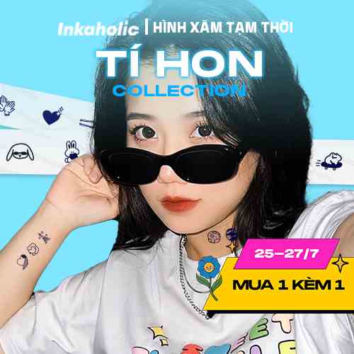 [Chủ đề Tí Hon + Cung Hoàng Đạo ] Hình xăm dán tạm thời Inkaholic 15 ngày và chống nước, hình mini cute.