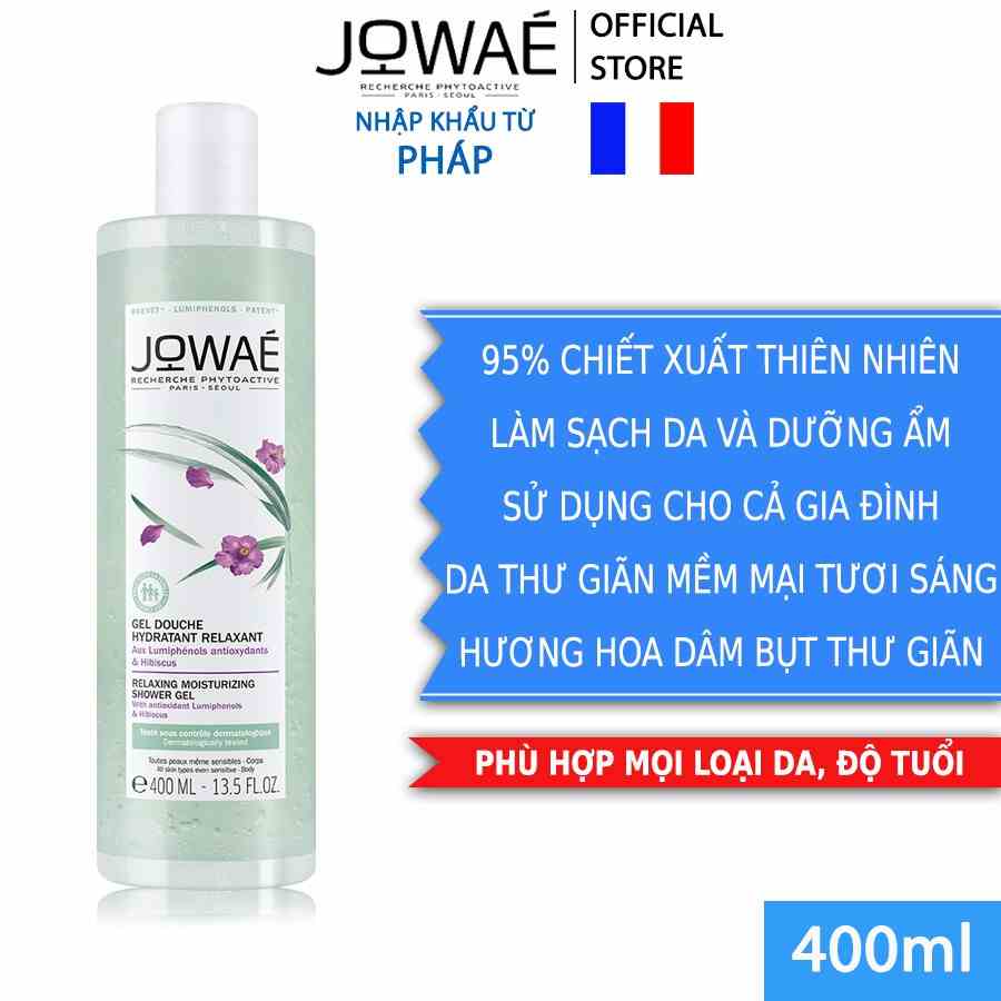 Sữa Tắm Dưỡng Ẩm Thư Giãn JOWAE Làm Sạch Cân Bằng Độ Ẩm Cho Da - Hàng Chính Hãng Nhập Khẩu Pháp 400ml