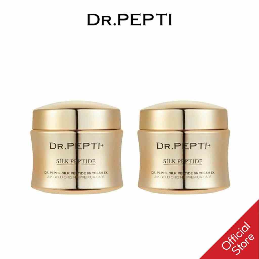 [Combo] 2 Kem Dưỡng Trắng Phục Hồi Da Dr.pepti Silk Peptide 88 Cream Ex 12g x2