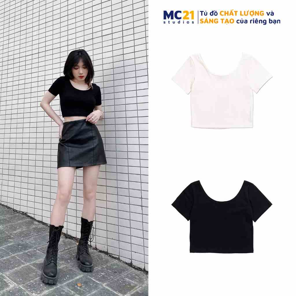 Áo croptop nữ tee form MINION CLOTHING ngắn tay phông cổ tròn pull Ulzzang Streetwear Hàn Quốc vải thun mềm mịn A3214