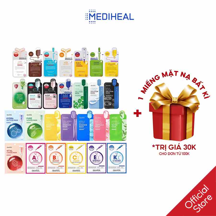 Mặt Nạ Dưỡng Trắng Da, Giảm Mụn, Tái Tạo, Phục Hồi Da Mediheal 24ml