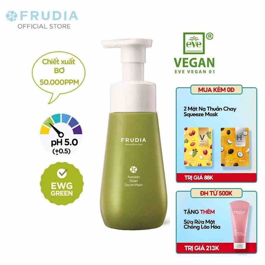 [Tặng 88k]Dung Dịch Vệ Sinh Phụ Nữ Giúp Làm Sạch Và Khử Mùi Frudia Avocado Relief Secret Wash 260ml