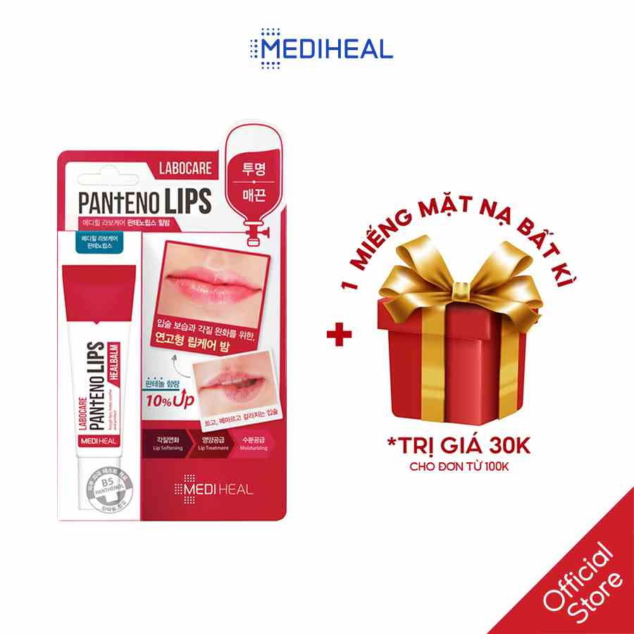 Son Dưỡng Môi Ban Đêm Mediheal Labocare Pantenolips Healbalm 10ml