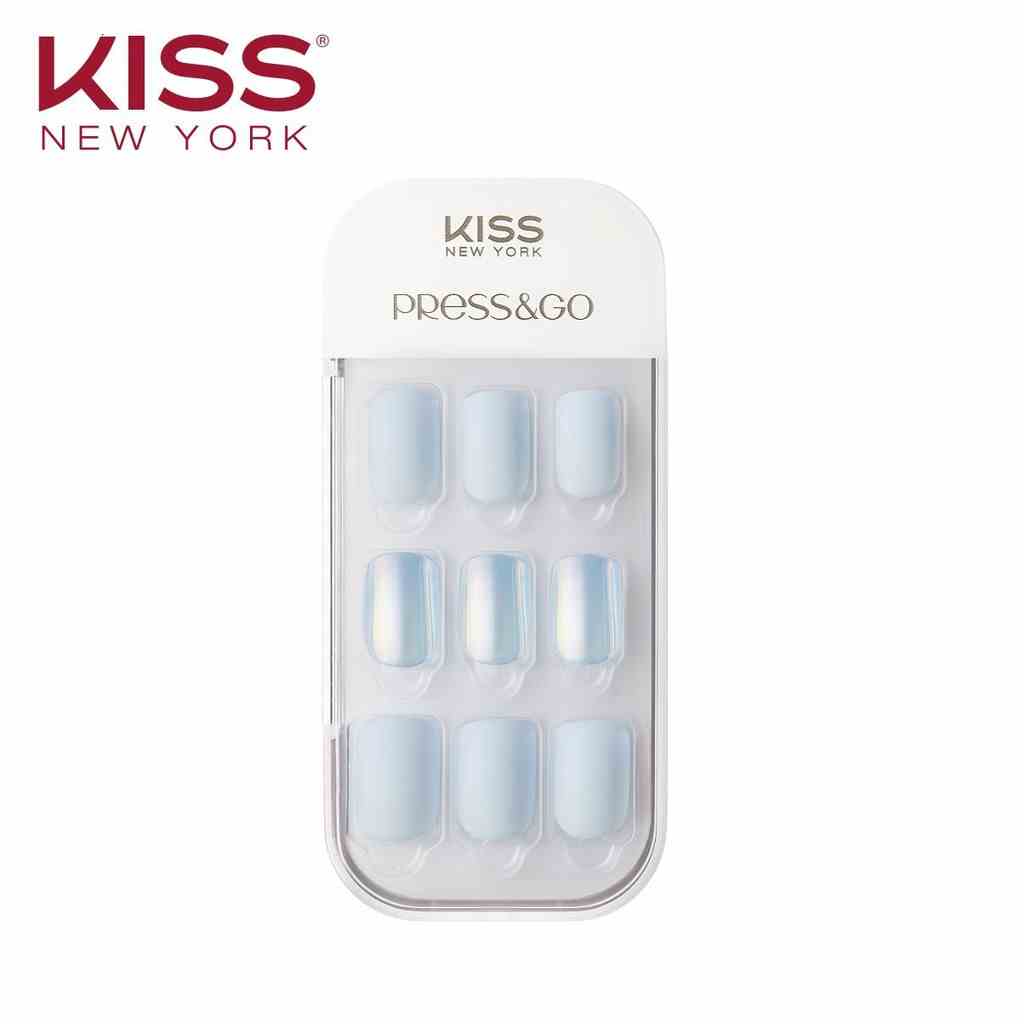 [Mã BMLTB200 giảm đến 100K đơn 499K] Bộ 30 Móng Tay Gel Tự Dán Press & Go Kiss New York Nail Box - Cool Sky (KPNA05K)