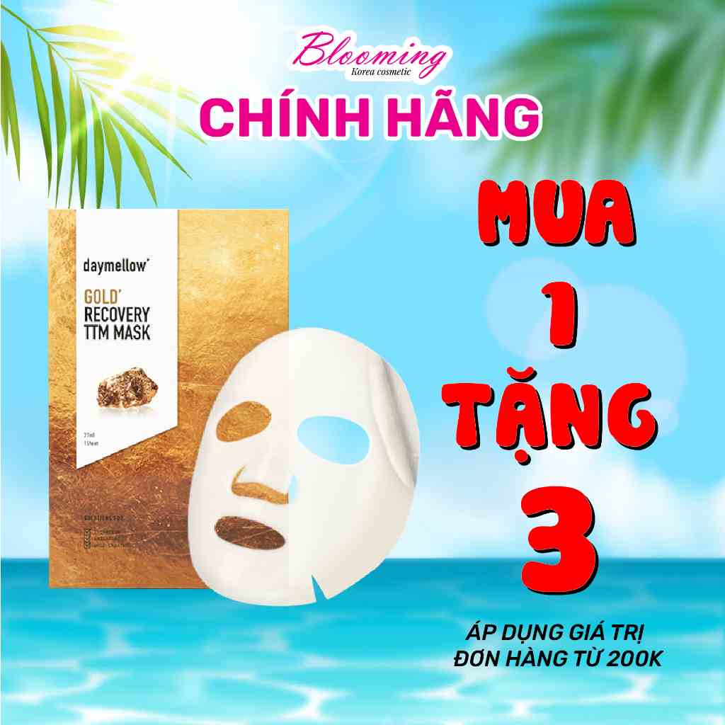 Mặt Nạ Miếng Cải Thiên Nếp Nhăn và Tăng Đàn Hồi Cho da Daymellow Gold Recovery TTM Mask 27ml