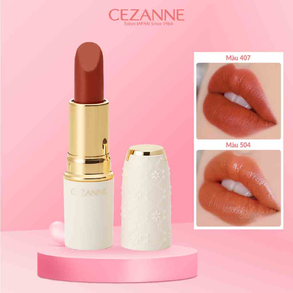 Son Thỏi Lì Cezanne Lasting Lip Color N Nhật Bản Mềm Mịn Lâu Trôi 3.9g