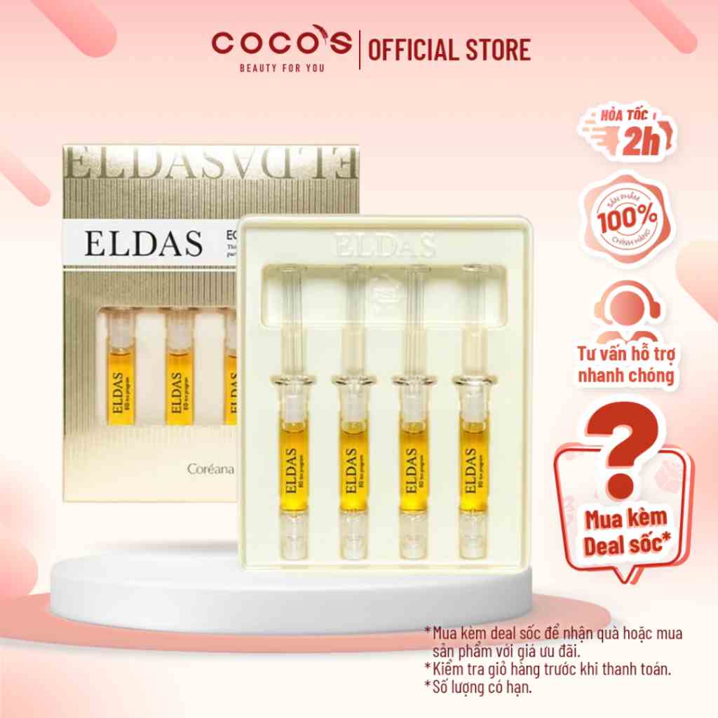 Hộp Serum Tế Bào Gốc Eldas EG Tox Program Coréana (2ml x 4 ống)