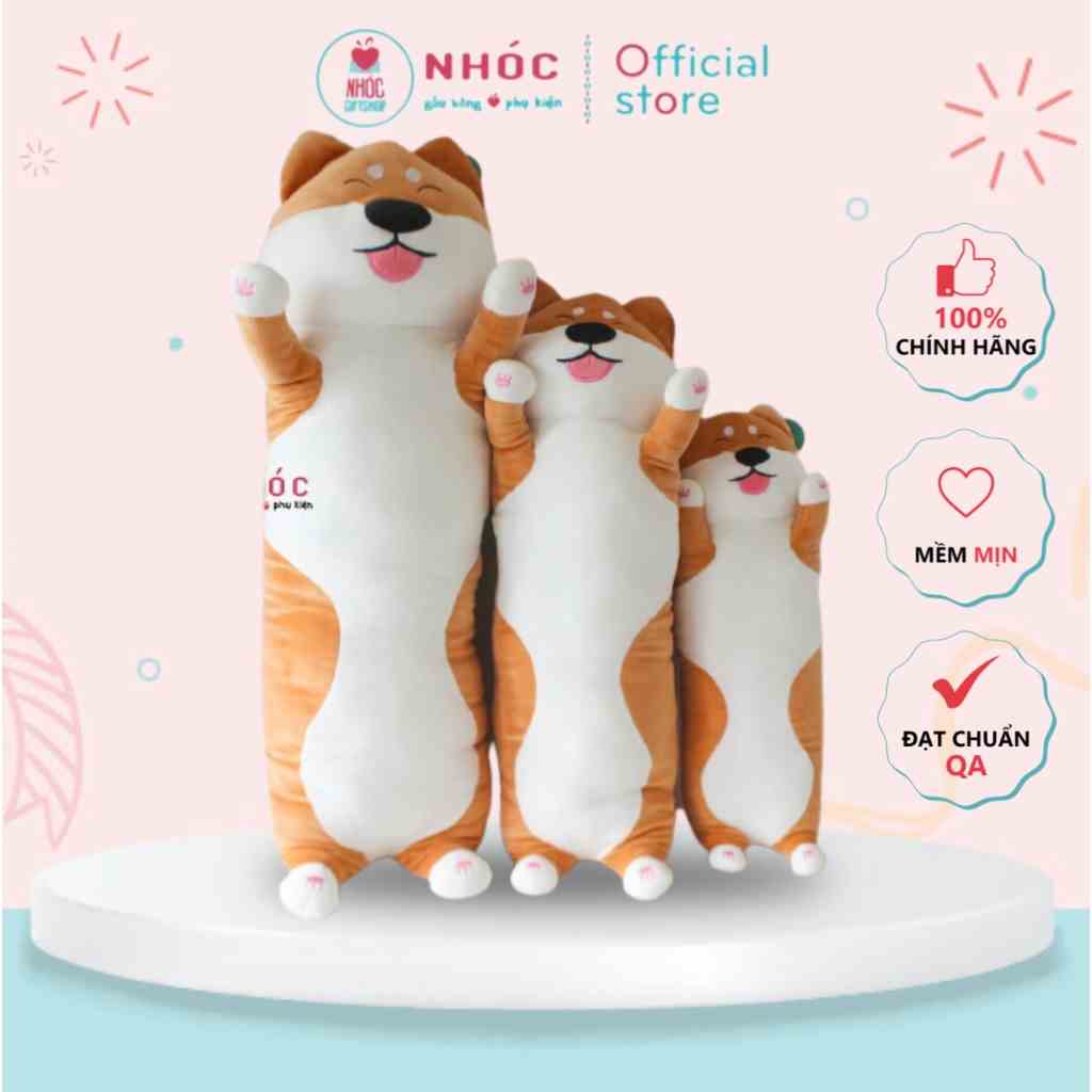 [Mã BMLTB200 giảm đến 100K đơn 499K] Gối Ôm Chó Shiba Bông Cao Cấp - NHÓC