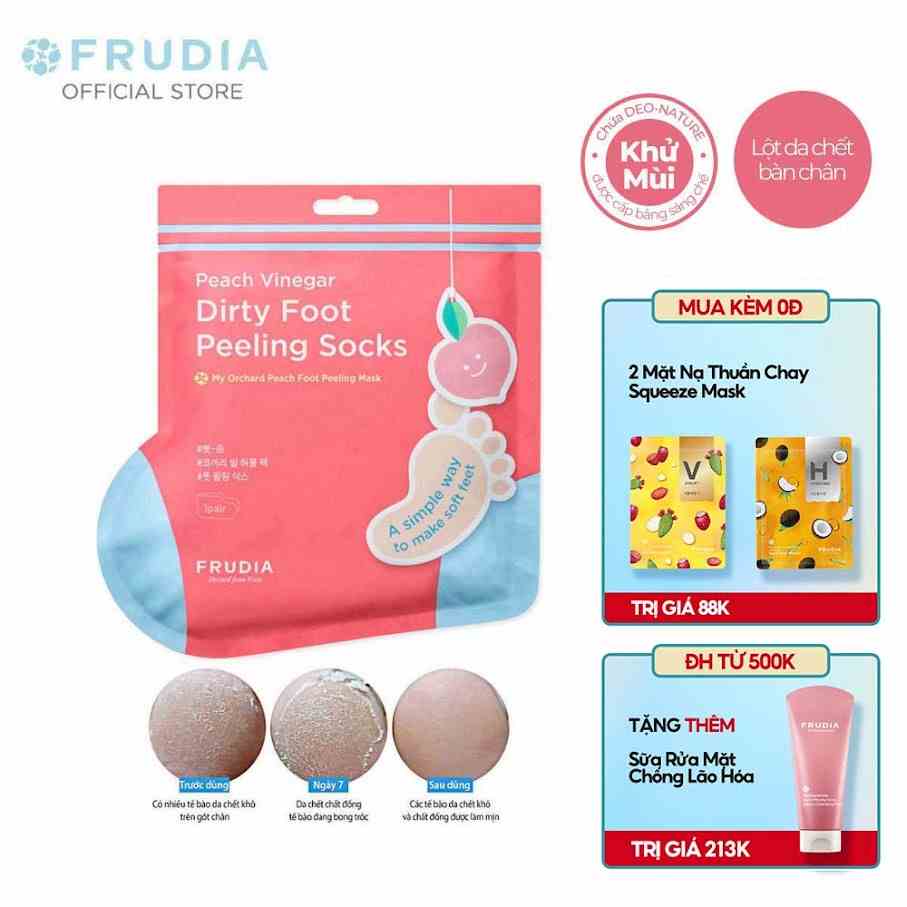 [Tặng 88k] Mặt Nạ Chân Tẩy Tế Bào Chết Hương Đào Frudia My Orchard Peach Foot Peeling Mask 40g x 1 pair