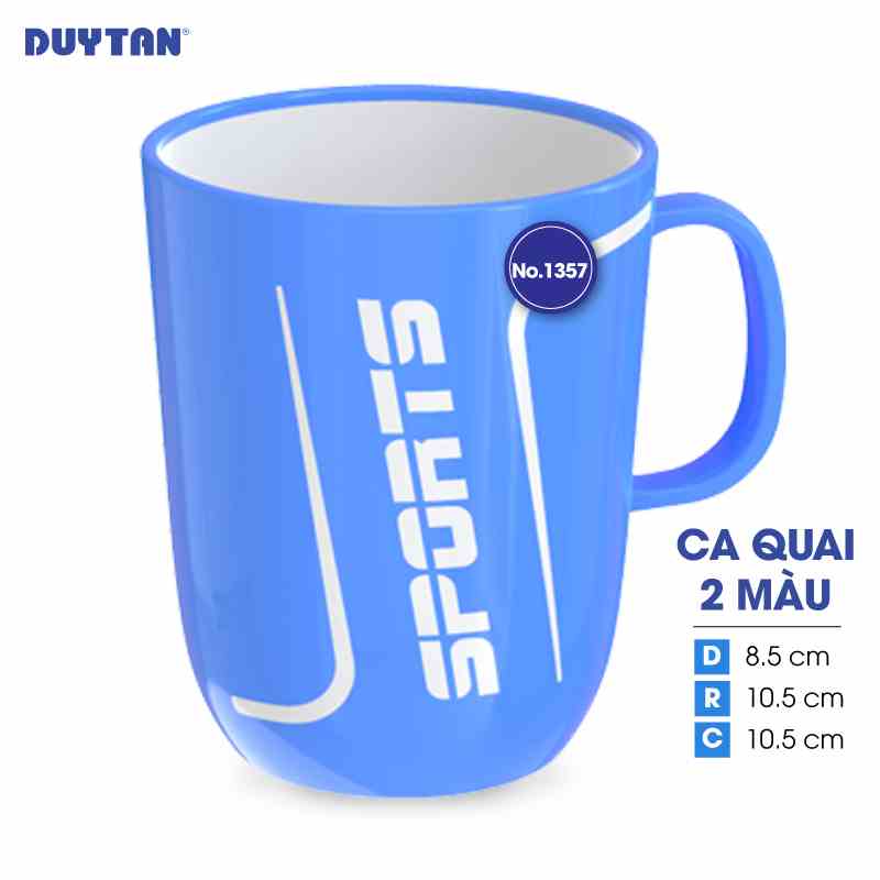 [Mã BMLTA35 giảm đến 35K đơn 99K] Ca quai 2 màu nhựa DUY TÂN 420ml (8.5 x 10.5 x 10.5 cm) - 16376