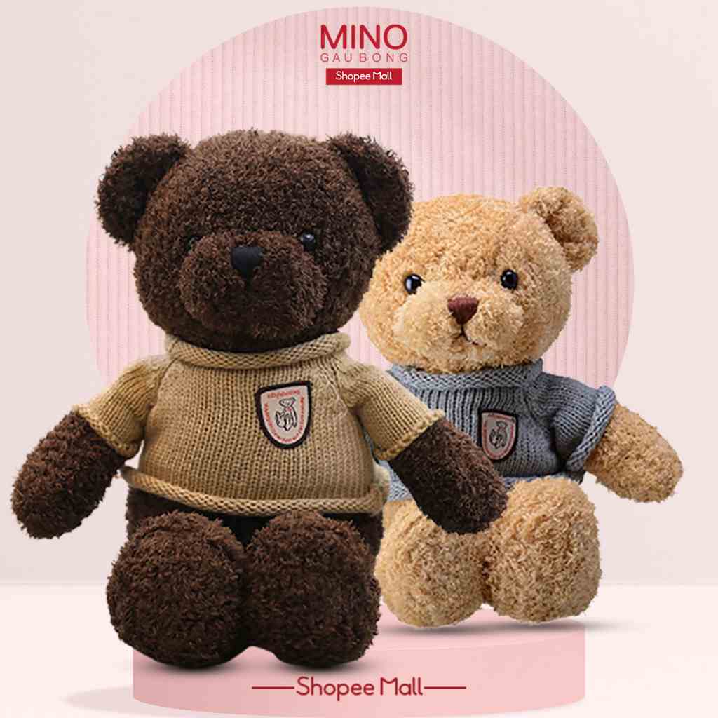 Gấu Teddy To Head Tales Mặc Áo Gối Ôm Hình Thú Teddy MINO STORE TH85