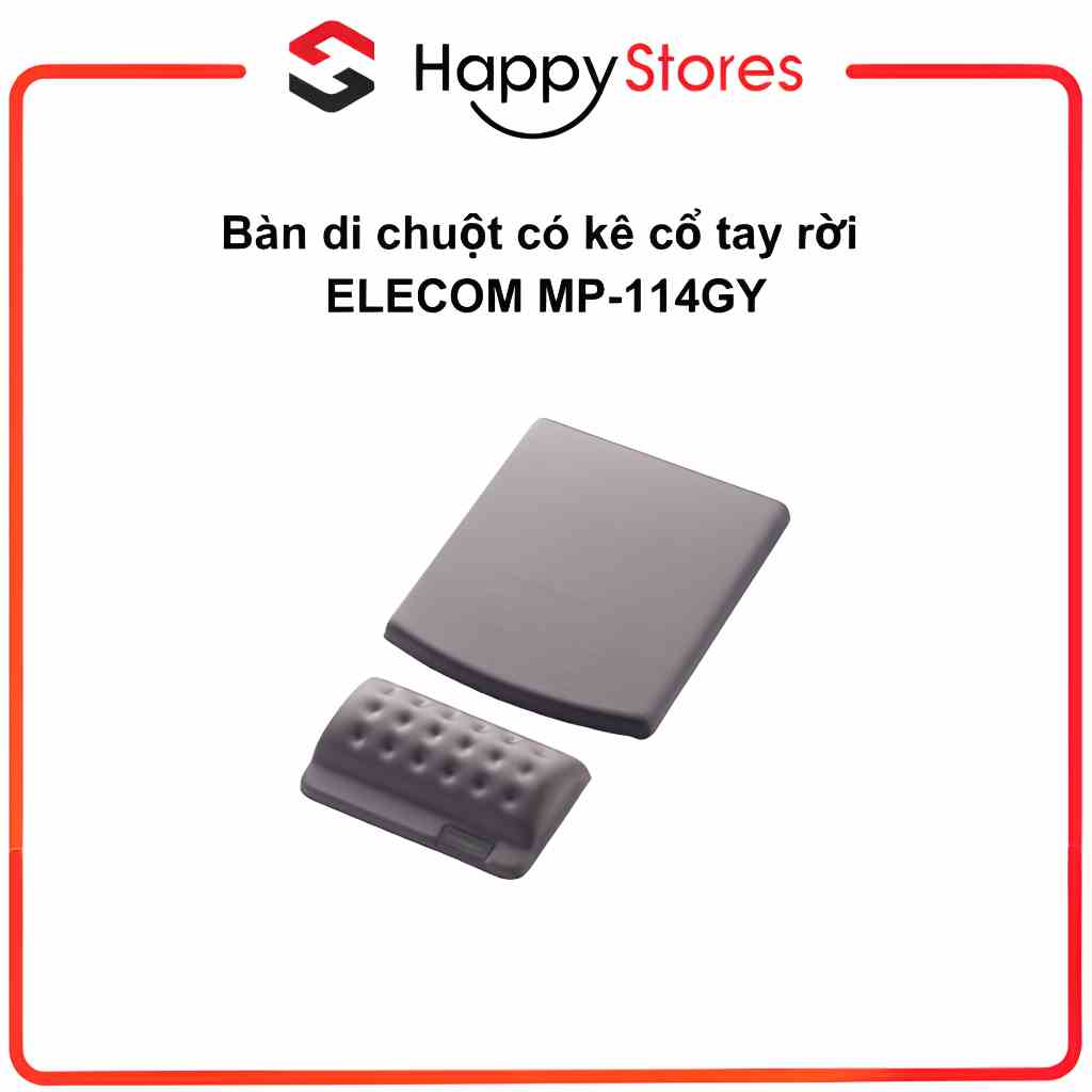 [Mã BMLTA35 giảm đến 35K đơn 99K] Bàn di chuột kèm kê cổ tay rời Elecom MP-114 chính hãng