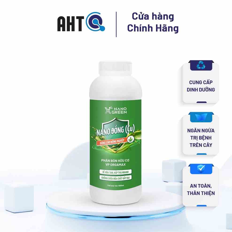 Nano đồng Nano Xgreen cung cấp vi lượng, bổ sung dưỡng chất phục hồi cây, chống giá rét 1000ml