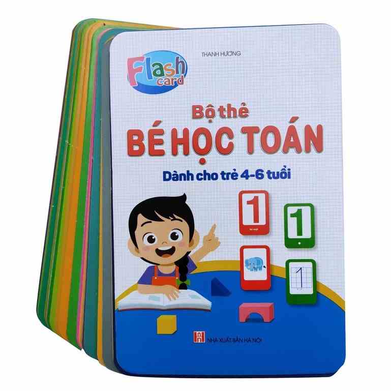 Bộ Thẻ Flashcard Bé Học Toán - Tư Duy Toán Học Cho Bé Từ 4 Đến 6 Tuổi Học Số Và Phép Tính (42 Thẻ)