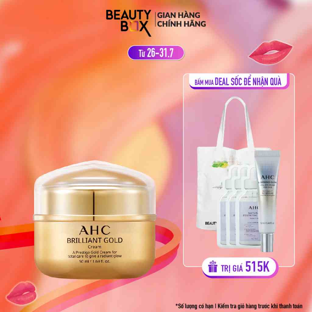 Kem Dưỡng Chống Lão Hóa Chuyên Sâu AHC BRILLIANT GOLD CREAM 50ml