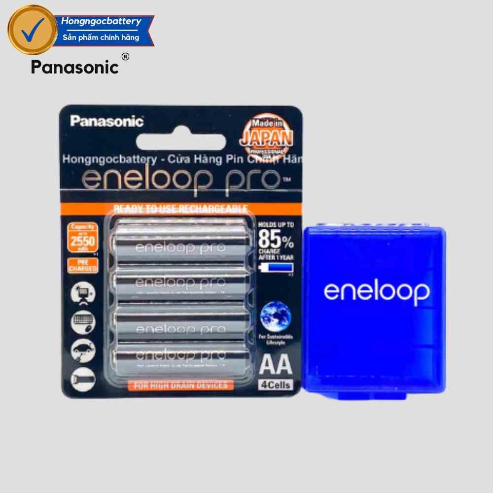 [Mã BMLTB35 giảm đến 35K đơn 99K] Pin sạc AA Panasonic Eneloop pro 2550 mah BK3HCCE - Hàng chính hãng