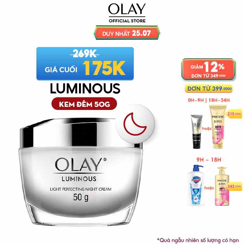 Kem Dưỡng Ban Đêm Sáng Da OLAY LUMINOUS 50G