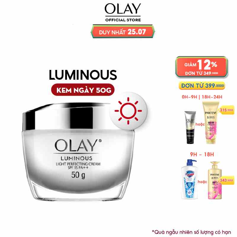 Kem Dưỡng Ban Ngày Sáng Da Chống Tia UV SPF15 PA++ OLAY LUMINOUS 50G