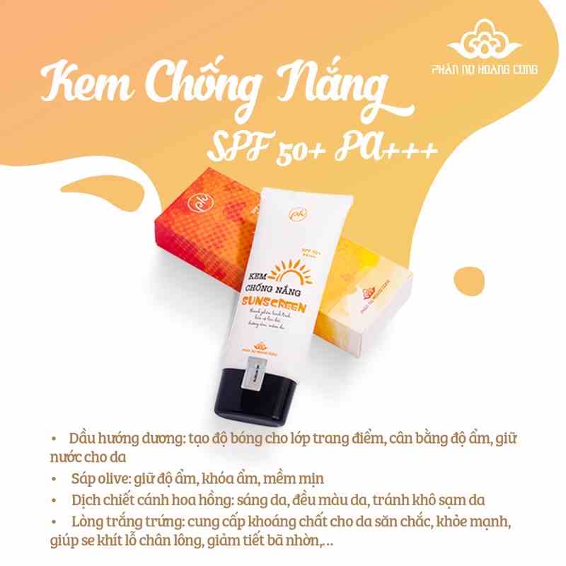 Kem chống nắng Phấn Nụ Hoàng Cung 60gr/hộp