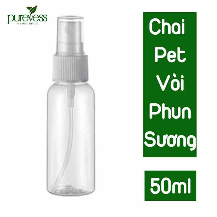 Chai xịt phun sương nhỏ gọn tiện lợi dễ bỏ túi hoặc giỏ xách 50ml PUREVESS