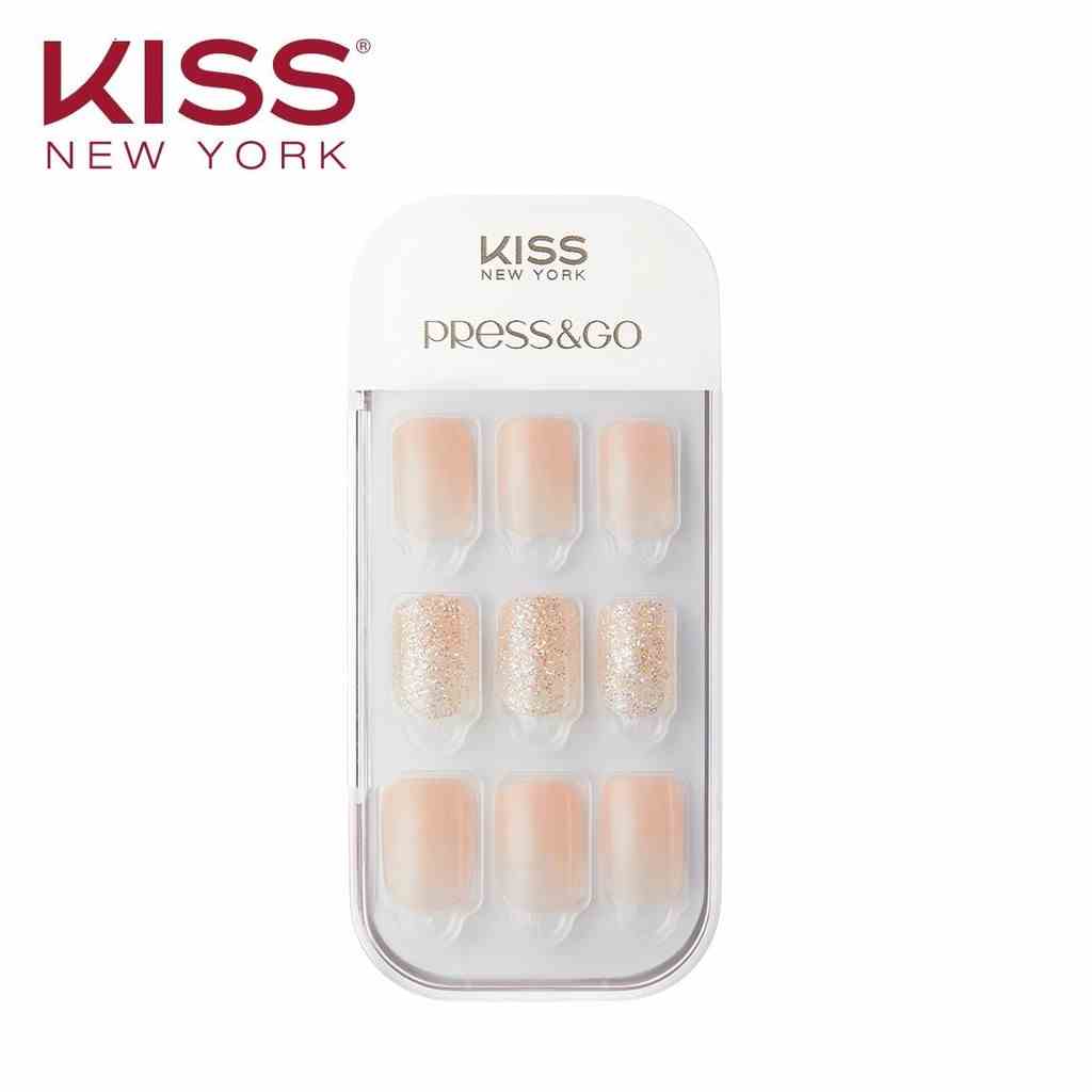 [Mã BMLTB200 giảm đến 100K đơn 499K] Bộ 30 Móng Tay Gel Tự Dán Press & Go Kiss New York Nail Box - Warm Skin (KPNA02K)