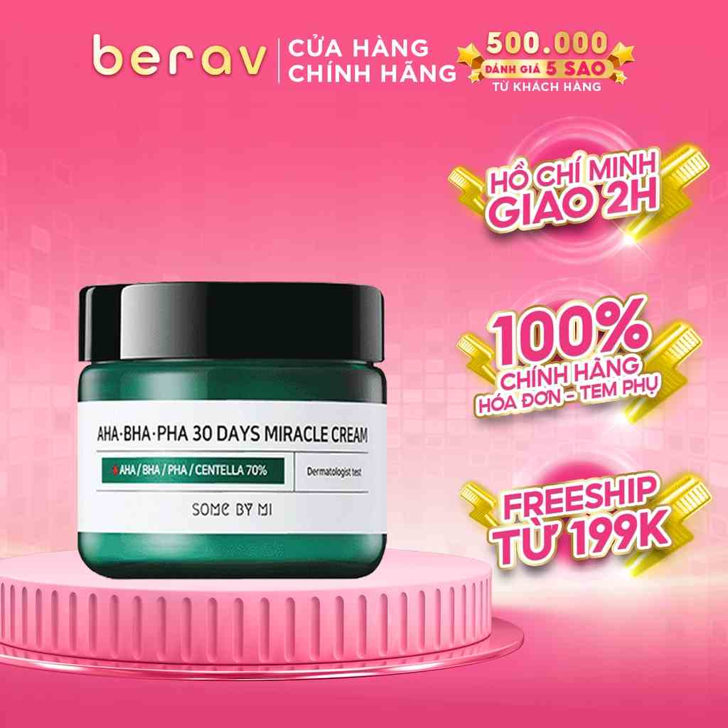 Kem Dưỡng SOME BY MI AHA-BHA-PHA Giảm Mụn, Se Khít Lỗ Chân Lông, Dưỡng Ẩm & Sáng Da 50g