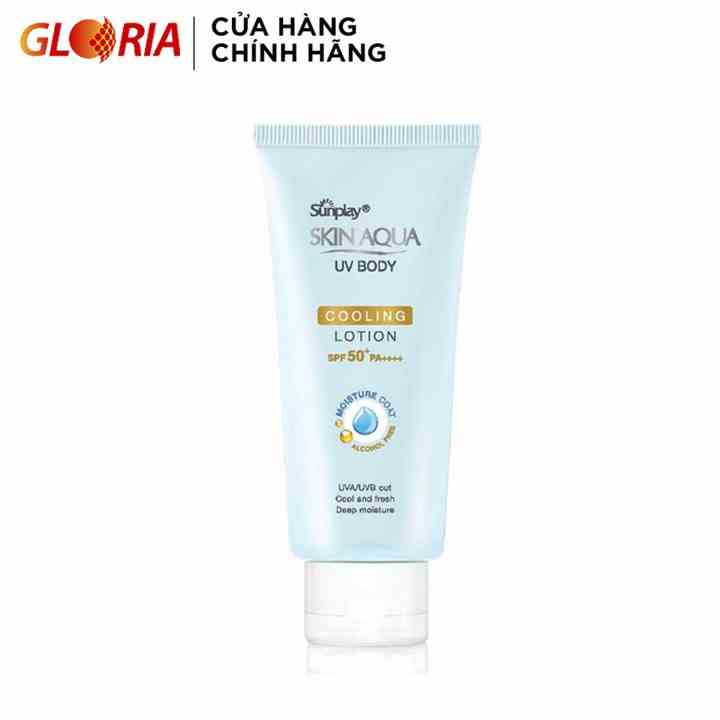 Kem chống nắng dưỡng thể mát lạnh Sunplay Skin Aqua UV Body Cooling Lotion SPF 50+ PA++++ (150g)