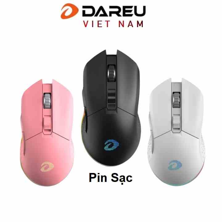 [Mã ELCL7 giảm 7% đơn 300K] Chuột không dây Gaming Dareu EM901 Black - Wireless (pin sạc trong)